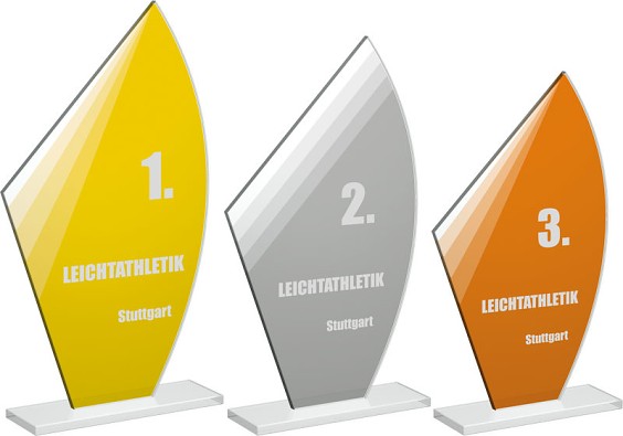 Skleněná trofej CR20187 