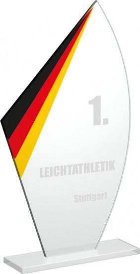 Skleněná trofej CR20199 