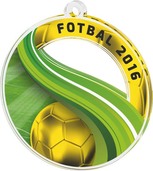 Akrylátová medaile MDAF0010M13 | Fotbal 