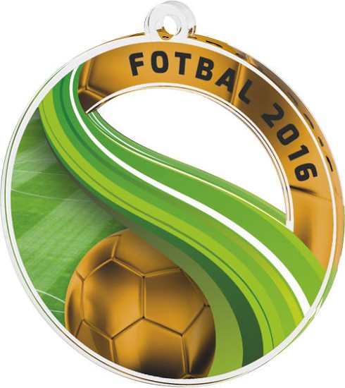 Akrylátová medaile MDAF0010M15 | Fotbal 