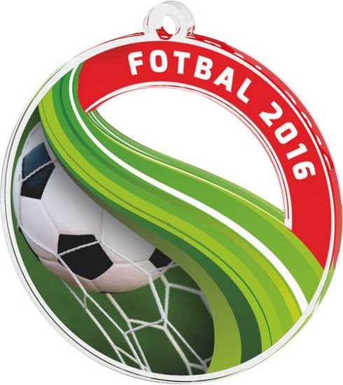 Akrylátová medaile MDAF0010M8 | Fotbal 