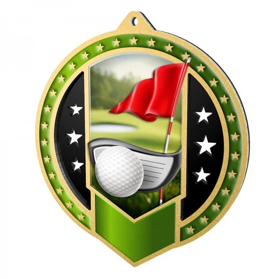 Kovová medaile MDMA03M06 | Golf 