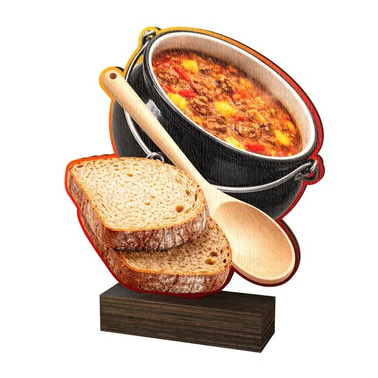 Dřevěná plaketa WF376 | Guláš