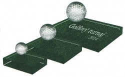 Sklo s potiskem - golf - CRG4055