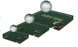  Sklo s potiskem - golf - CRG4056a
